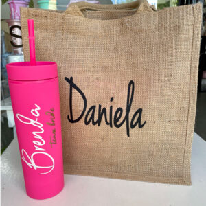 Bolsa Yute + Skinny Tumbler