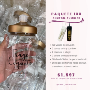 Vasos Chupón 100 con Skinny