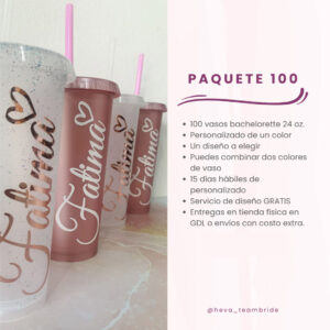 Paquete de vasos para fiestas y eventos