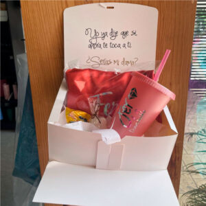 Caja Pedida de Dama Vaso Bachelorette