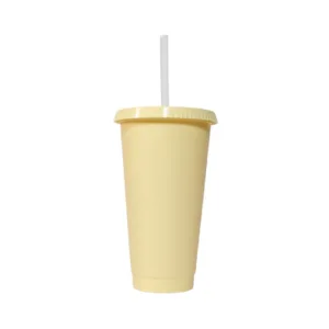 Vaso para fiesta amarillo pastel