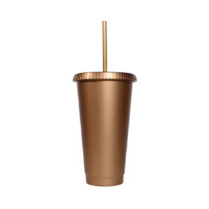 Vaso para fiesta dorado