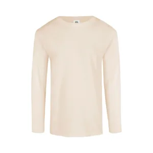 Playera cuello redondo manga larga caballero arena - Heva Creative Team