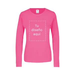 Playera cuello redondo manga larga dama - Heva Creative Team