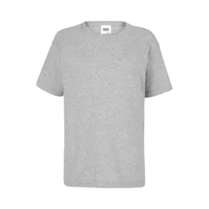 Playera cuello redondo manga corta unisex niños gris jaspe - Heva Creative Team