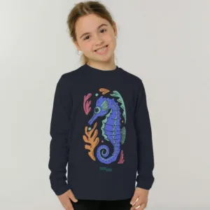 Playera personalizada unisex para niños cuello redondo manga larga - Heva Creative Team