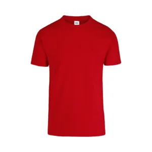 Playera cuello redondo manga corta caballero rojo