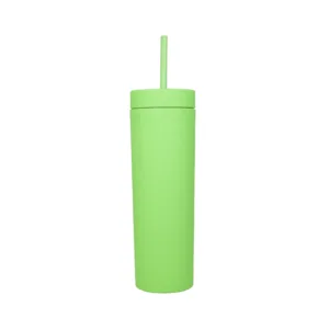 Termo Skinny Tumbler verde neón personalizado - Heva Creative Team