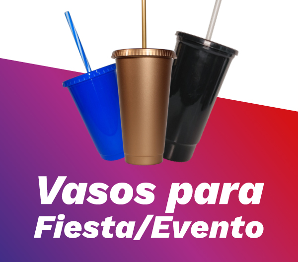 Vasos personalizados para fiesta/evento