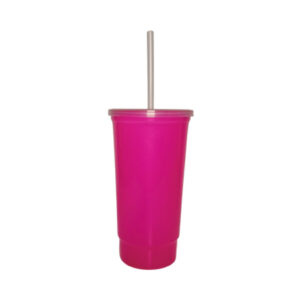 Vaso Bash 900ml rosa neón