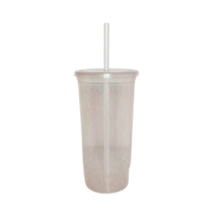 Vaso Bash 900ml transparente con glitter